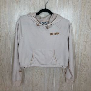 True Religion Crop MY RLGN Hoodie